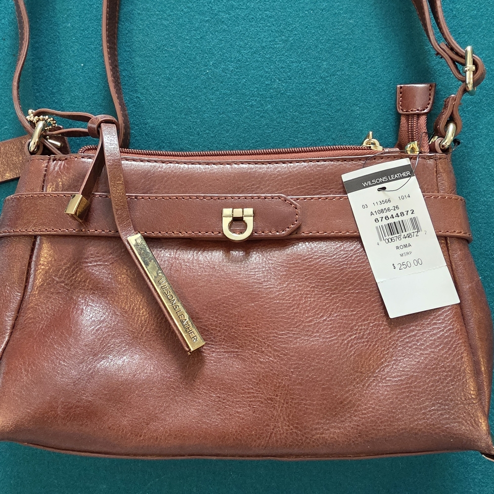 Wilsons Leather Brown Crossbody Bag